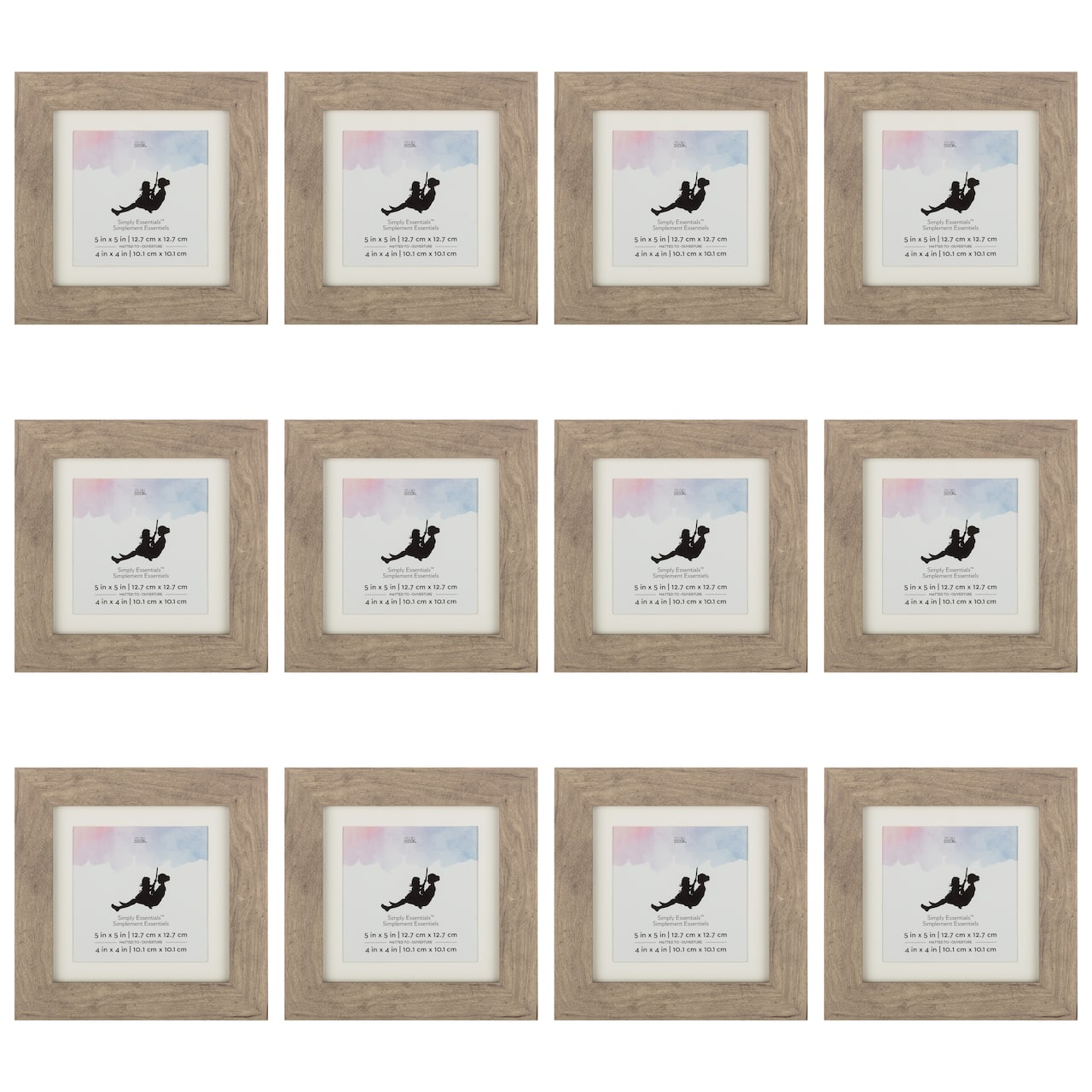 12 Pack: Griege Frame with Mat, Simply Essentials™ by Studio Décor®